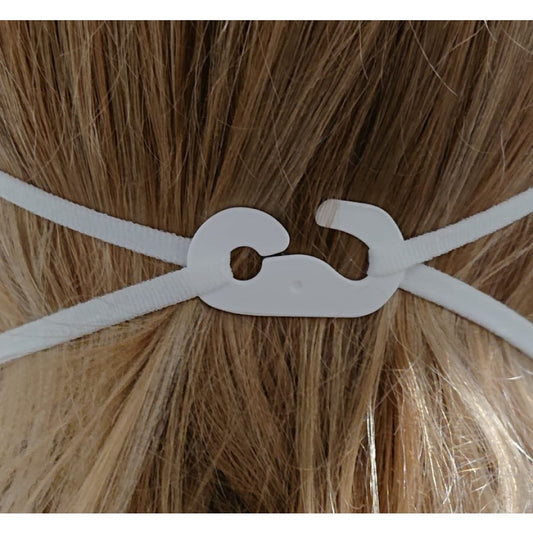 Máscara respiratória FFP2, branca, 10 peças. / Caixa sem válvula, presilhas para as orelhas | Caixa (10 peças)