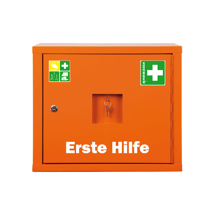 Armário de primeiros socorros JUNIORSAFE, norma, cor laranja