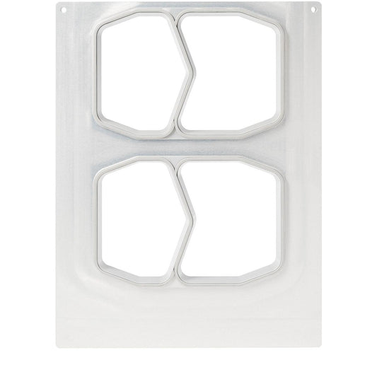 Die Kassette DF15/25 2-comp von Duni GmbH ist ein Metalltablett mit zwei Fächern für PP-Schale HMR 540/400 ml. Ihr kantiges Design und die glatte, spiegelnde Oberfläche machen sie perfekt für die stilvolle Lebensmittel Präsentation und Gastronomie Aufbewahrung.