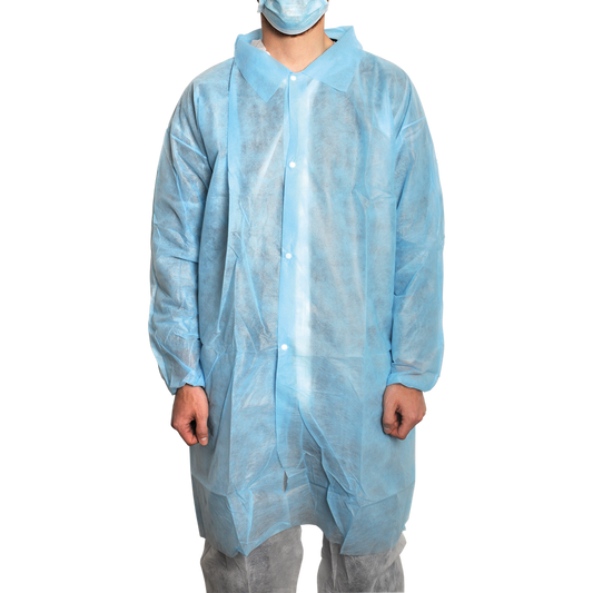 MaiMed-Coat V, casaco de visitante em lã com 4 botões de pressão, aprox. 120cm