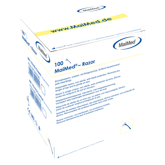 MaiMed - Navalha Razor Classic descartável, não estéril, 100 unidades/caixa. | Caixa (100 peças)
