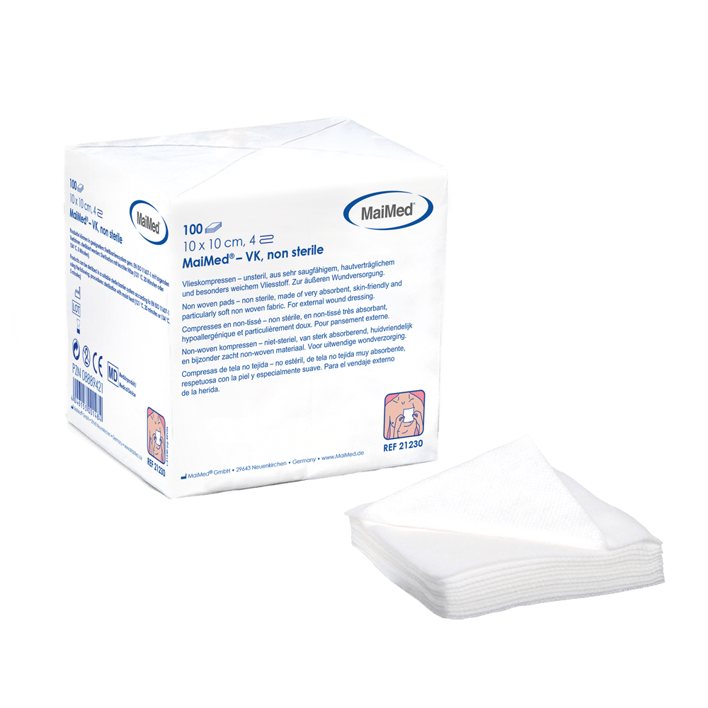 Compressas de lã não estéreis MaiMed-VK de 100 peças/saco de papel
