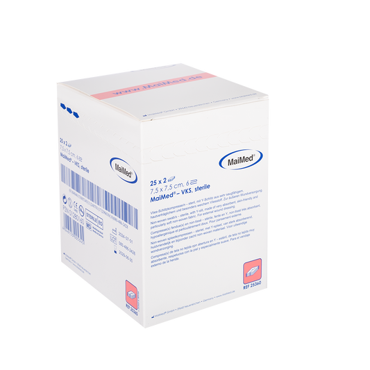 Compressas de lã estéreis MaiMed-VKS, 25x2 peças/caixa