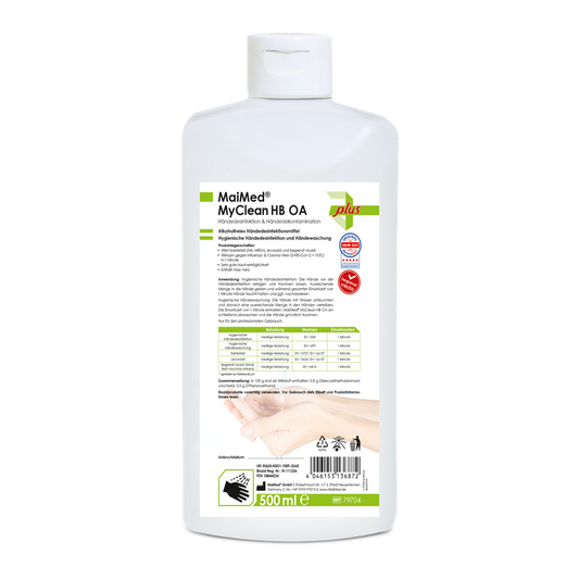 MaiMed MyClean HB OA biocida para desinfecção das mãos, sem álcool, 500 ml/garrafa, 1 peça | Frasco (500ml)