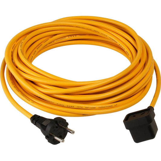 Cabo de alimentação Numatic de 2 fios, 15,0 m x 1,00 mm, NuCable para RSV150, amarelo | Pacote (1 peça)