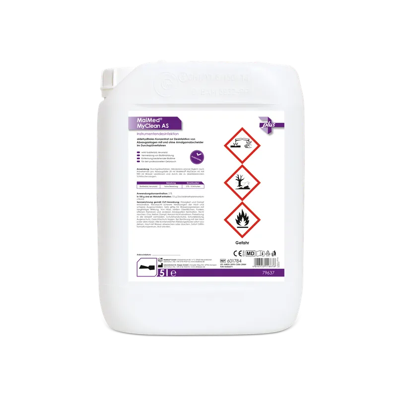 MaiMed MyClean AS, desinfecção e limpeza de sistema de sucção 5l/lata, 1 peça | Vasilha (5 l)