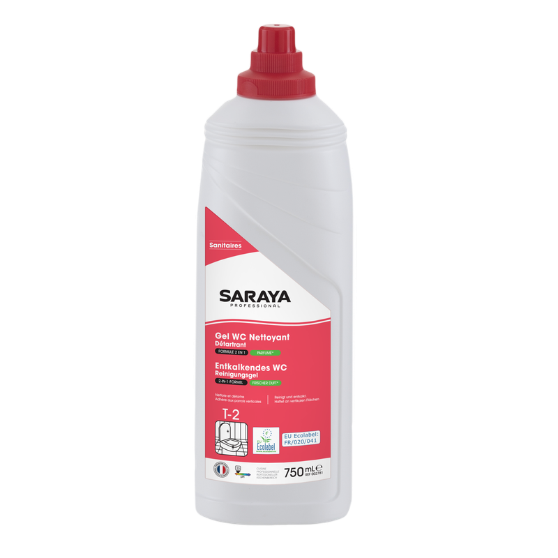 Agente de limpeza em gel higiênico Saraya Ecolabel | Garrafa (750ml)