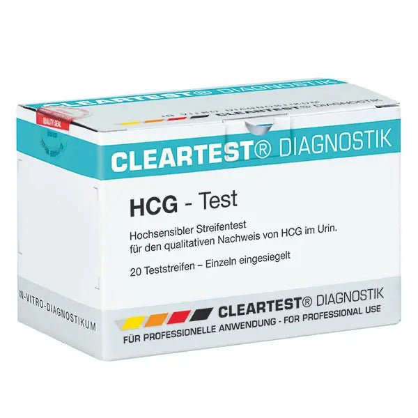 Pacote de teste de gravidez Cleartest HCG: 20 peças, produtos IMPORTADOS | Pacote (20 testes)