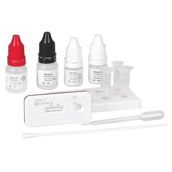 Pacote de cassetes Cleartest Strep A-Test: 20 cassetes de teste | Pacote (20 testes)