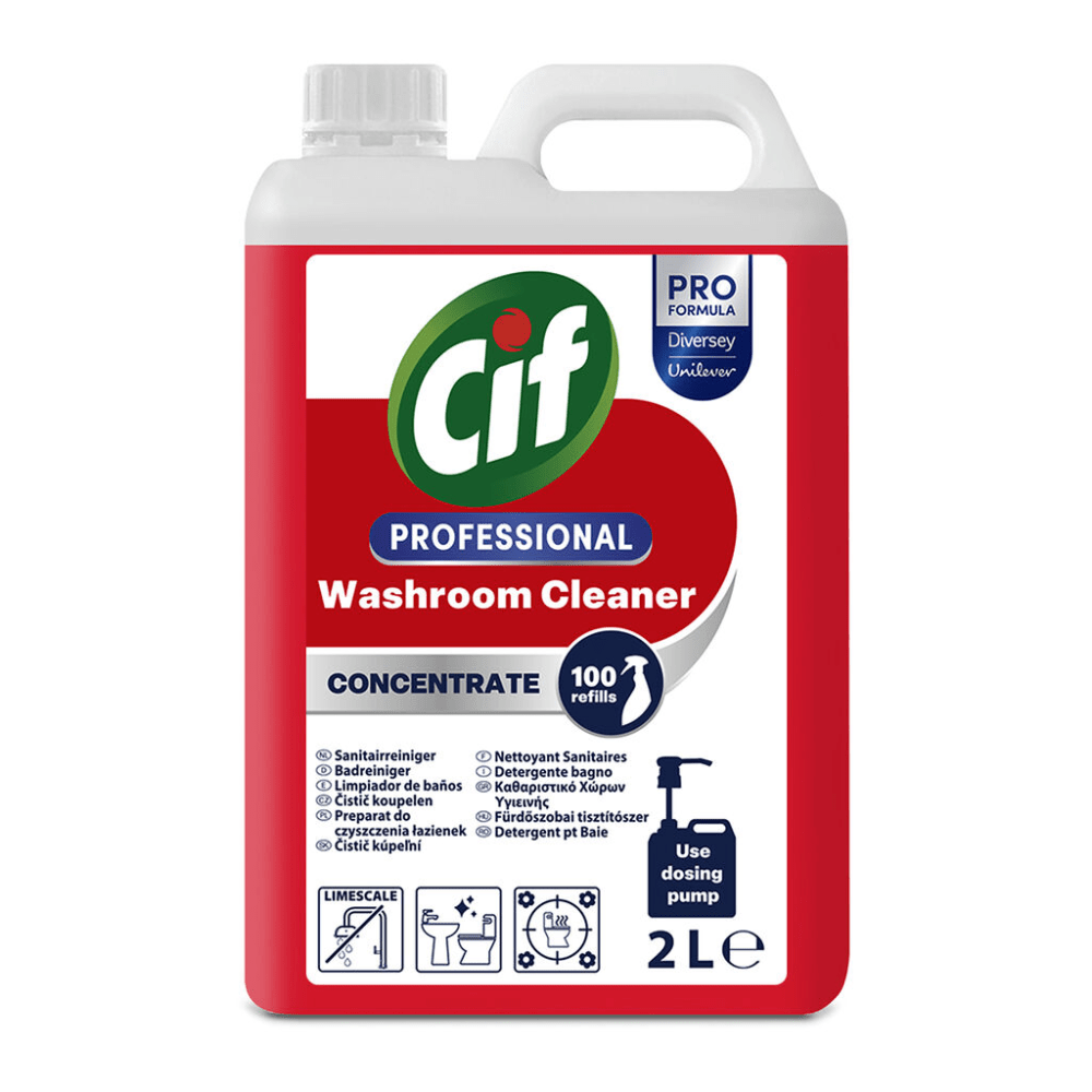 Cif Limpador Concentrado Profissional para Banheiros | Vasilha (2 l)