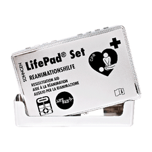 Caixa LifePad® cromada, incluindo suporte de parede