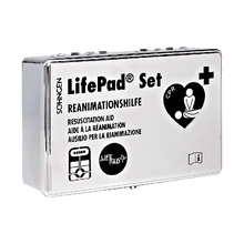 Caixa LifePad® cromada, incluindo suporte de parede