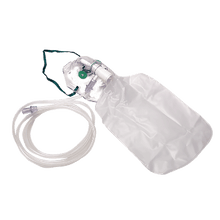 Máscara respiratória de oxigénio com bolsa de armazenamento
