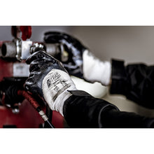 Luvas de nitrilo NITRAS, cor natural / azul