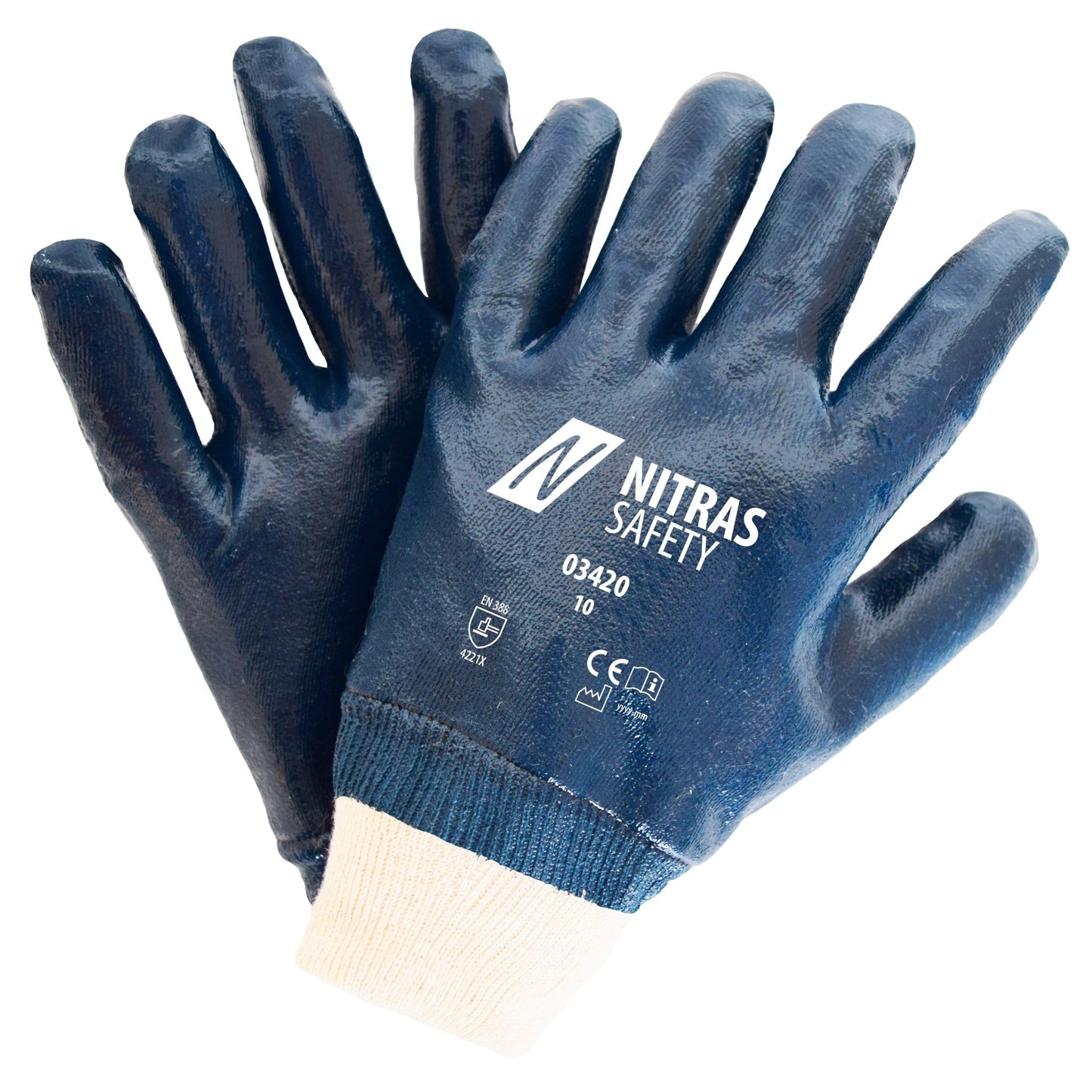 Luvas de nitrilo NITRAS, azuis