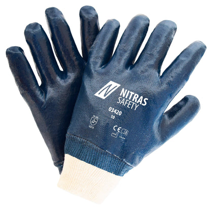 Luvas de nitrilo NITRAS, azuis