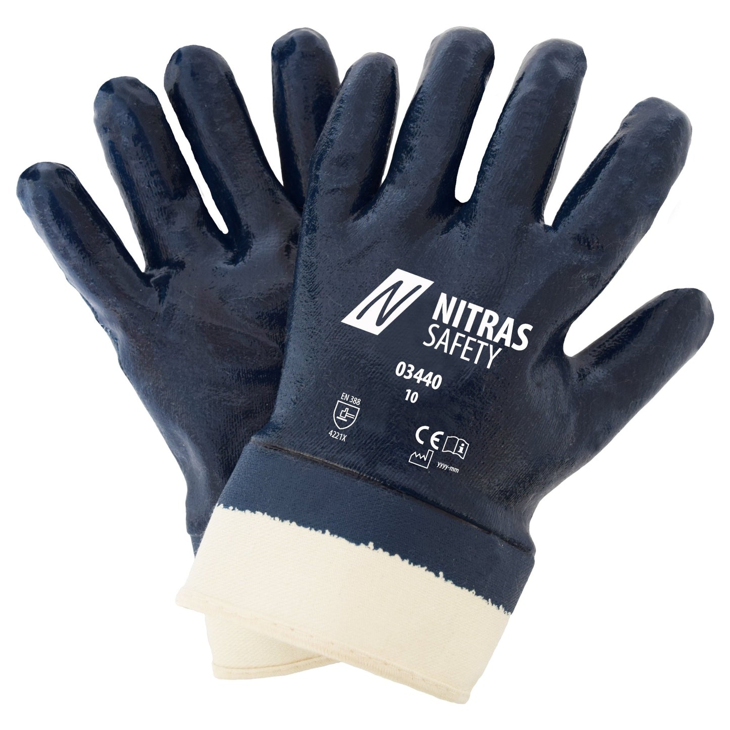 Luvas de nitrilo NITRAS, azuis