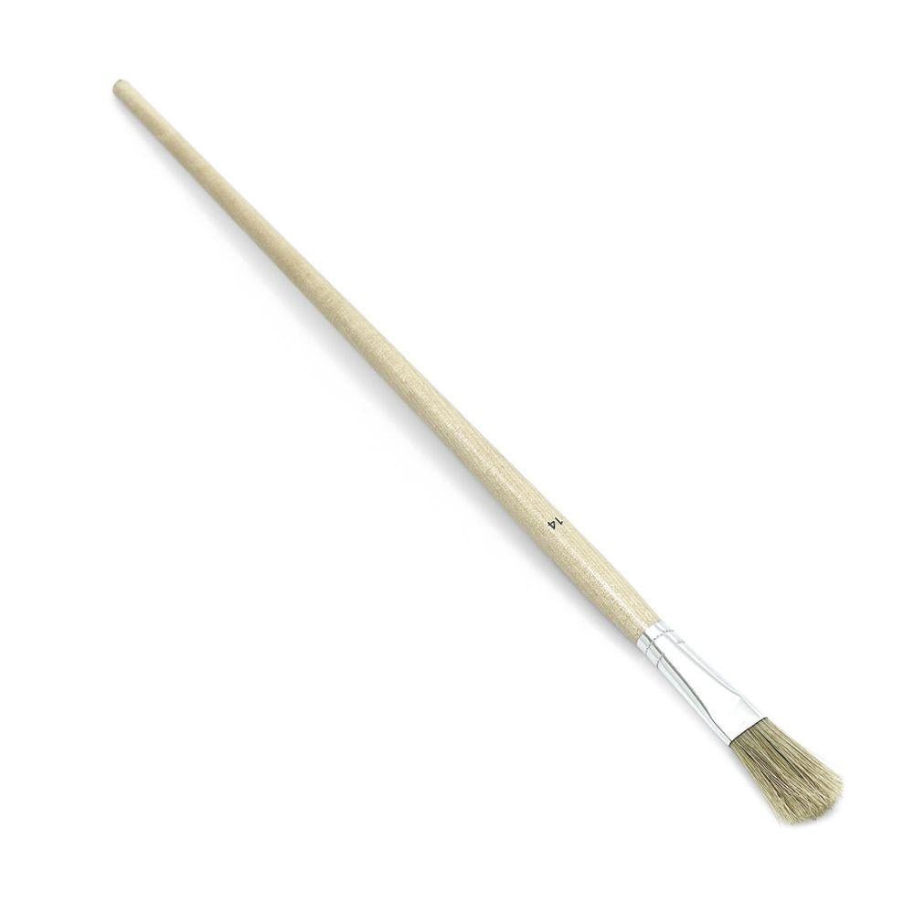 O Nölle Profi Brush Strichzieher, conhecido por sua qualidade artesanal, possui um cabo de madeira e uma virola de metal branca. Suas cerdas chinesas claras e ligeiramente abertas destacam a competência da marca na técnica de escovas e pincéis.