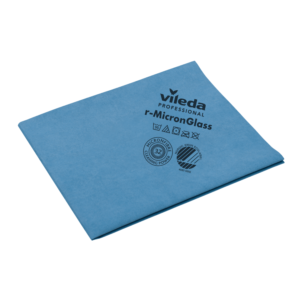 Vileda Professional R -Micronglass Toalha de vidro - 50 x 40 cm | Pacote (5 peças)