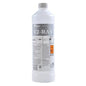 GastroPower V2-RAN, 1 l (4*1) da Abena Re-Seller GmbH: Limpador de aço inoxidável em garrafa de plástico com rótulo cinza/branco, instruções, escala de pH e símbolos de perigo - ideal para a limpeza higiénica em estabelecimentos gastronómicos.