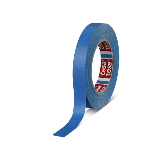 tesakrepp 4308 Blue - Fita de cobertura em papel crepe, azul, 50 m x 19 mm