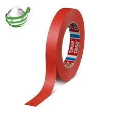 Fita de proteção tesakrepp 4328 Premium, vermelha, 50 m x 9 mm