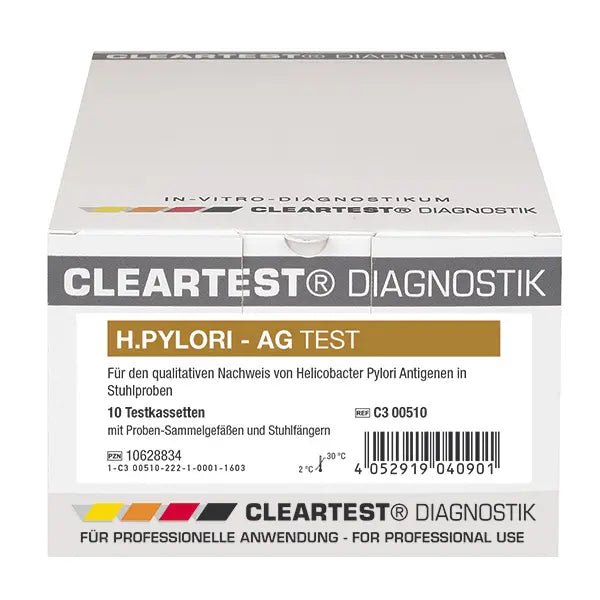 Cleartest Pylori AG, feito de cadeira