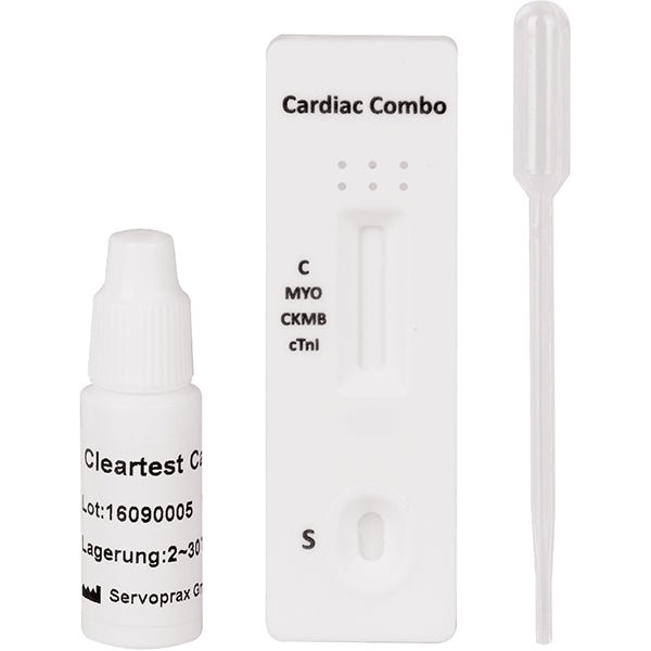 Pacote Cleartest Cardio Myglobin/CK-MB/Trop I: 10 testes | Pacote (10 testes)