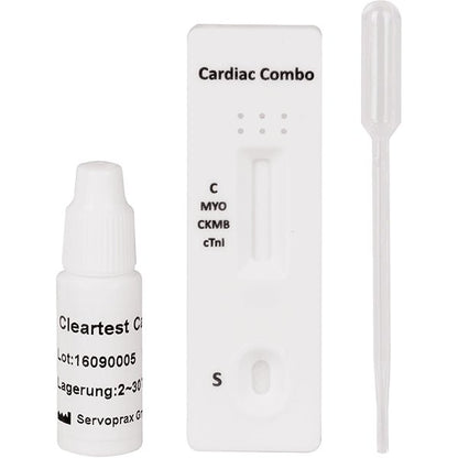 Pacote Cleartest Cardio Myglobin/CK-MB/Trop I: 10 testes | Pacote (10 testes)