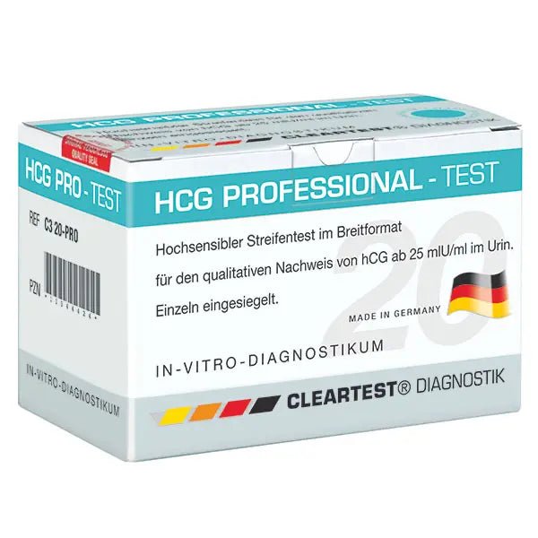 Teste de gravidez Cleartest HCG-Professional, pacote: 20 testes | Pacote (20 testes)