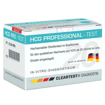 Teste de gravidez Cleartest HCG-Professional, pacote: 20 testes | Pacote (20 testes)