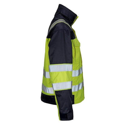 Casaco de inverno MASCOT® Genova, amarelo de alta visibilidade/marinho