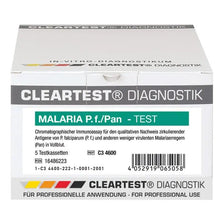 Cleartest Malaria P.f./Pan Pack: 5 cassetes de teste | Pacote (5 testes)