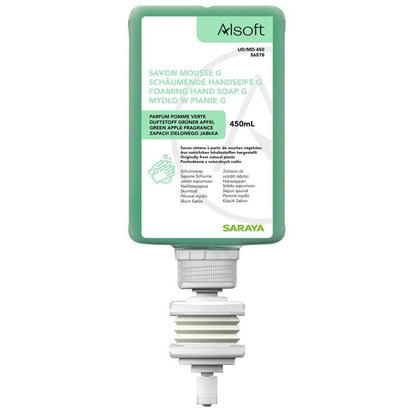 Saraya Alsoft sabonete espuma G maçã verde