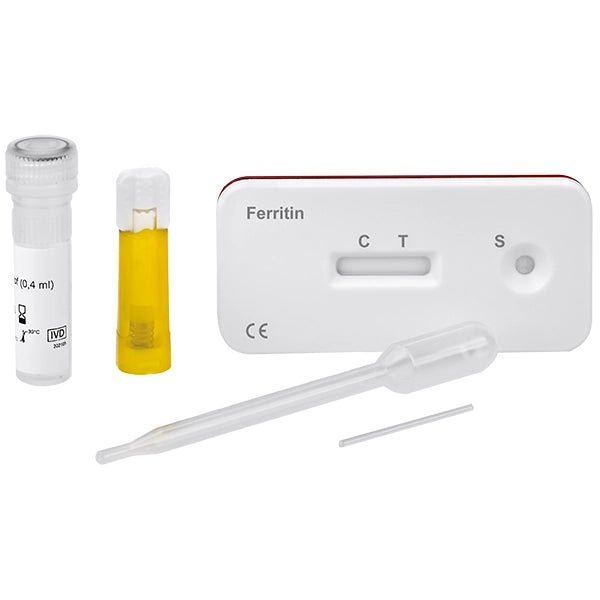 Pacote Cleartest Ferritin: 10 cassetes de teste | Pacote (10 testes)