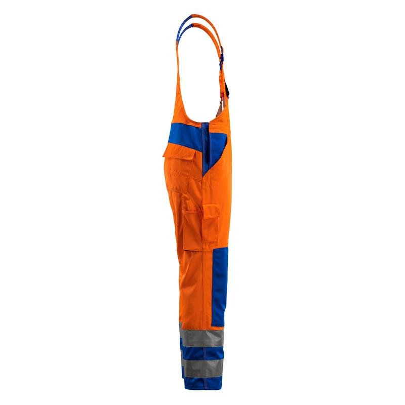Macacão MASCOT® Barras, laranja de alta visibilidade/azul grão
