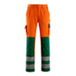 Calça MASCOT® Olinda, alta visibilidade laranja/verde