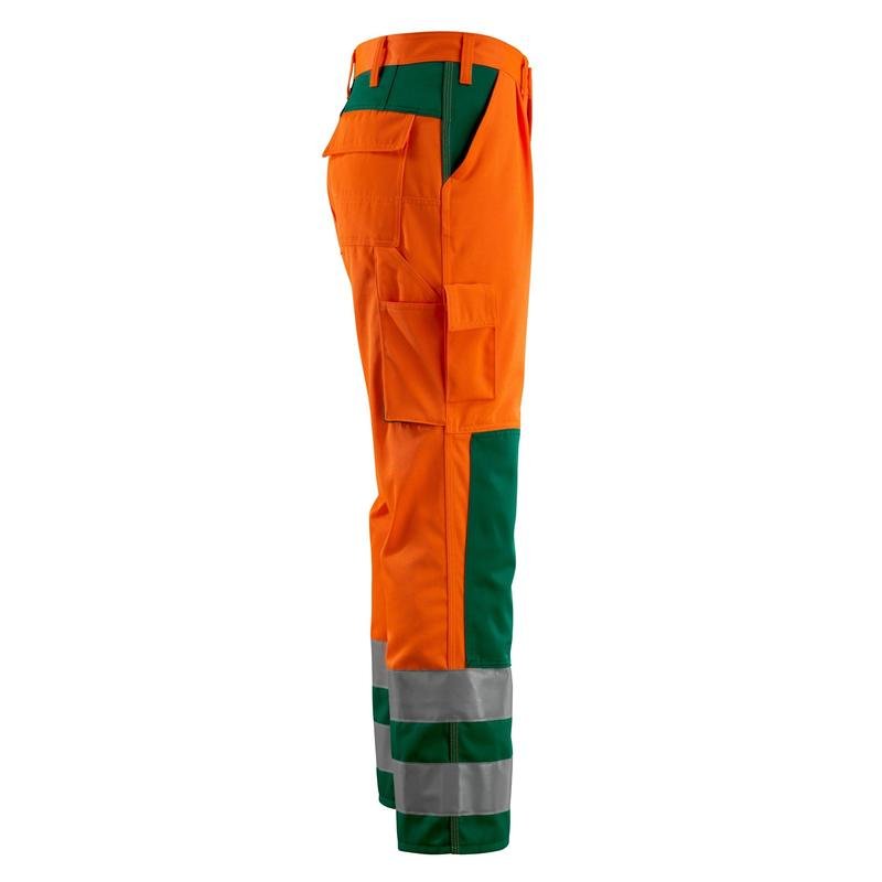 Calça MASCOT® Olinda, alta visibilidade laranja/verde