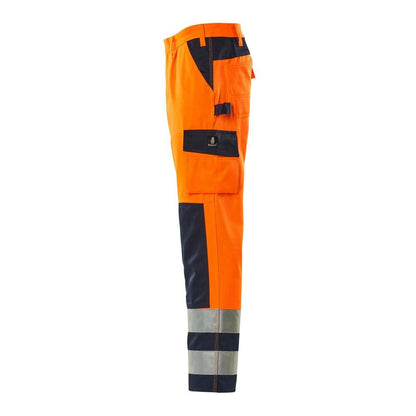 Calça MASCOT® Olinda, alta visibilidade laranja/marinho