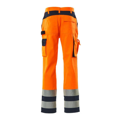 Calça MASCOT® Olinda, alta visibilidade laranja/marinho