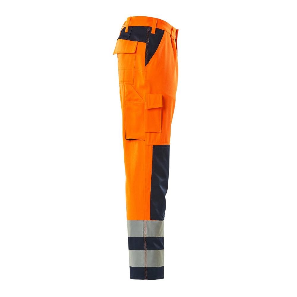 Calça MASCOT® Olinda, alta visibilidade laranja/marinho