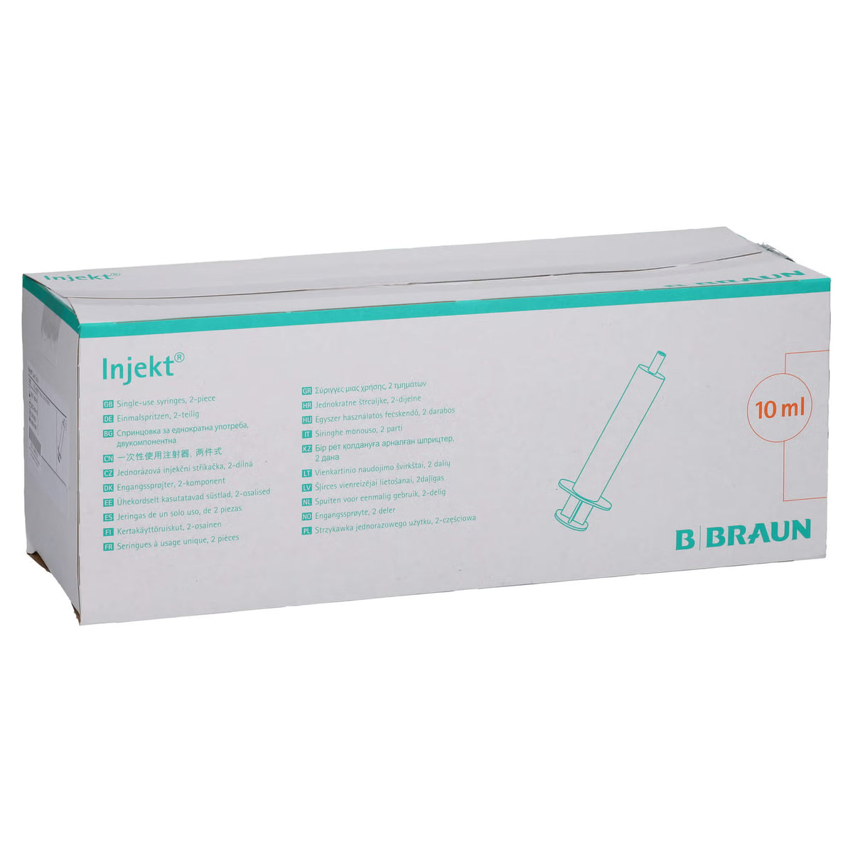 Injekt Solo Seringa, 10ml Luer-Adaptador, excêntrico | Embalagem (100 peças) 