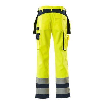 Calças artesão MASCOT® Almas, alta visibilidade amarelo/marinho