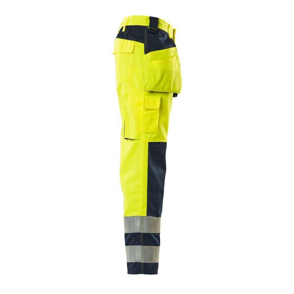Calças artesão MASCOT® Almas, alta visibilidade amarelo/marinho
