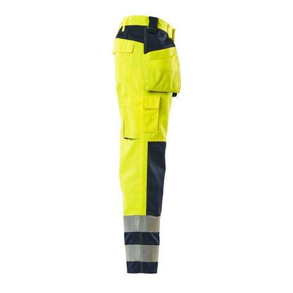 Calças artesão MASCOT® Almas, alta visibilidade amarelo/marinho