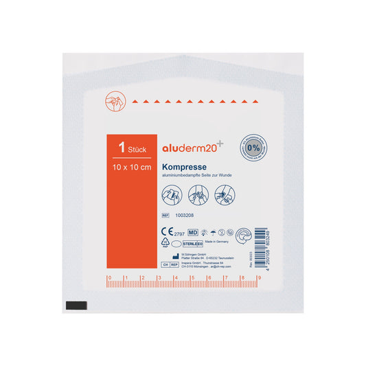 Compressa aluderm® individual, 10 x 10 cm