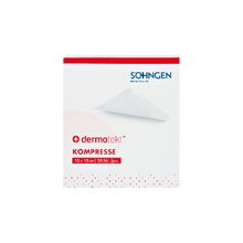 Compressa DERMOTEKT® 10 x 10 cm, embalagem de 25 unidades