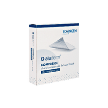 Compressa aluderm® – Embalagem com 25 unidades, 10 x 10 cm