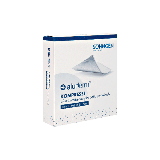 Compressa aluderm® – Embalagem com 25 unidades, 10 x 10 cm