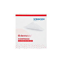 Compressa DERMOTEKT® 10 x 10 cm, 2 unidades; embalagem com 25 unidades